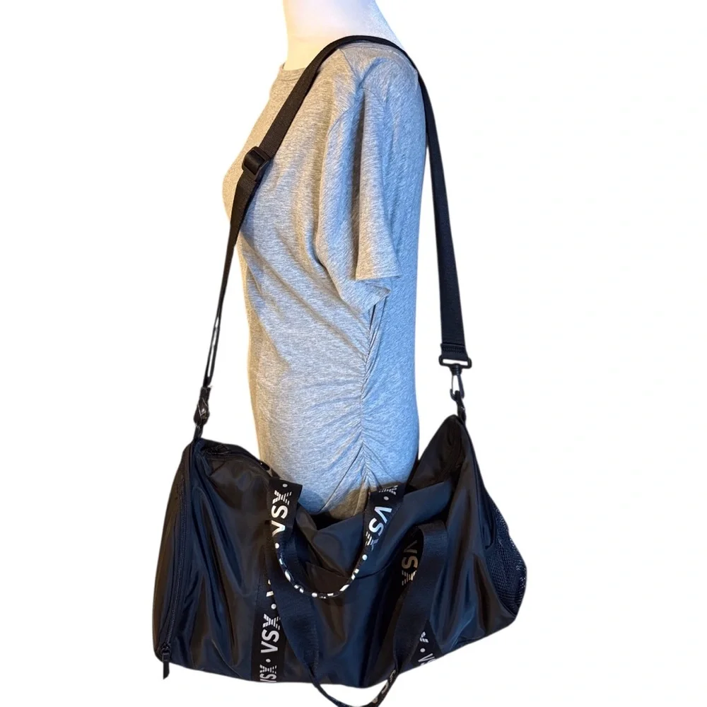 Victorias Secret VSX black nylon Duffle bag. - Picture 3 of 11